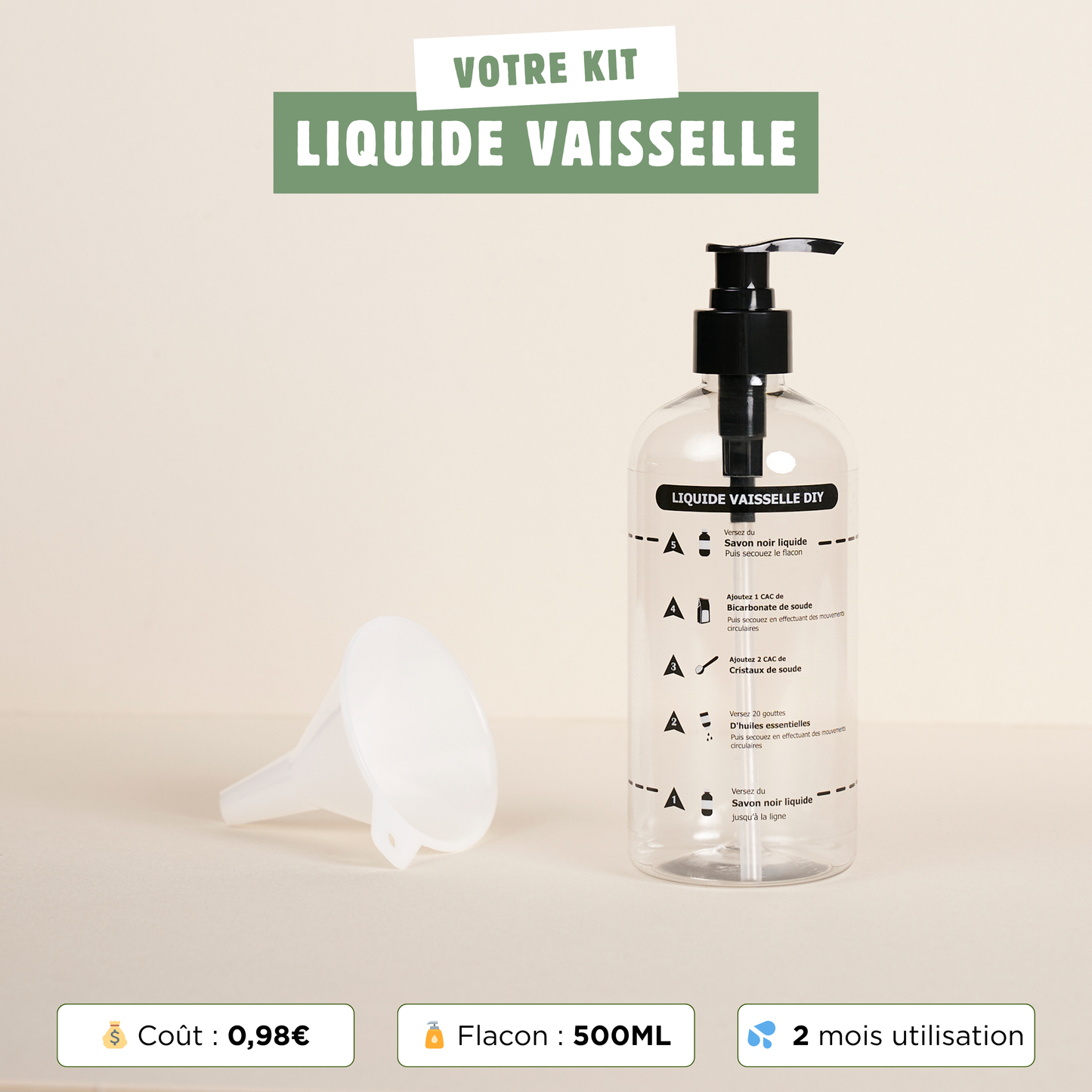Kit Liquide Vaisselle diy.